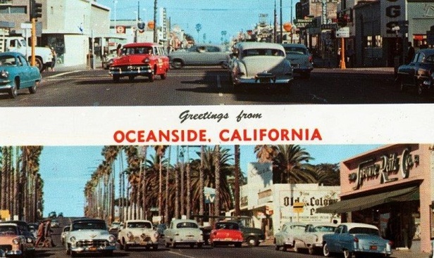 Vintage Oceanside postcard